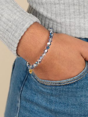 Starburst Beaded Bangle, Midnight Blue