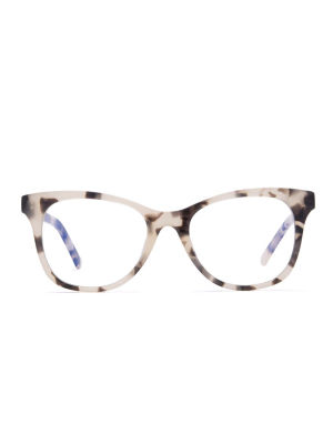 Carina - Cream Tortoise + Clear