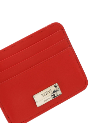 Tod's Logo Engraved Tag Cardholder