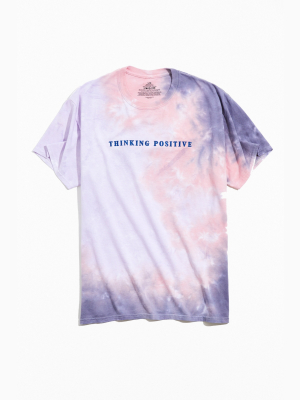 Thinking Positive Dye Embroidered Tee