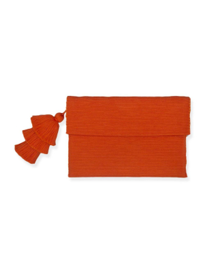 Pais Textil Orange Pima Cotton Clutch