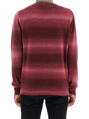 Etro Logo Embroidered Striped Jumper