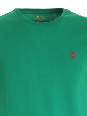 Polo Ralph Lauren Logo Embroidered Round Neck T-shirt