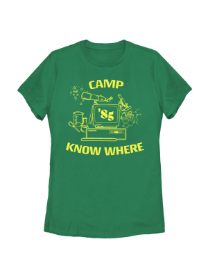 Women's Stranger Things Camp Know Where Costume T-shirt