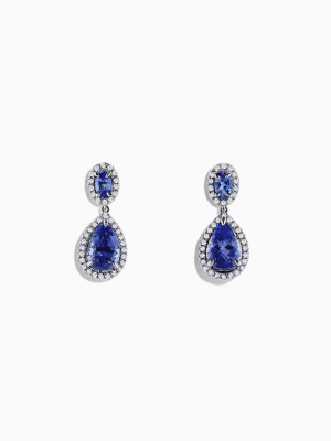 Effy Tanzanite Royale 14k Gold Tanzanite And Diamond Earrings, 2.90 Tcw