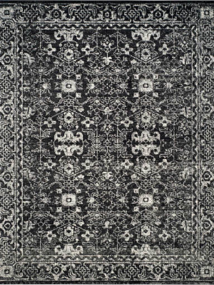 Evoke Vintage Charcoal/ivory Area Rug