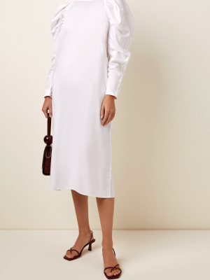 Elisabetta Mutton Cotton Midi Dress