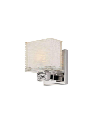 Hartsdale 1 Light Bath Bracket Polished Nickel