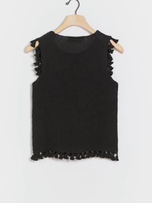 Daniela Tasseled Knit Tank