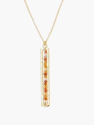 Carnelian And Gold Sedona Necklace