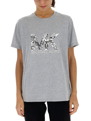 Michael Michael Kors Sequin Embellished Logo T-shirt