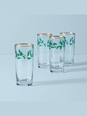 Holiday™ 4-piece Highball Glass Set