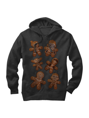 Men's Star Wars Christmas Gingerbread Cookies Pull Over Hoodie