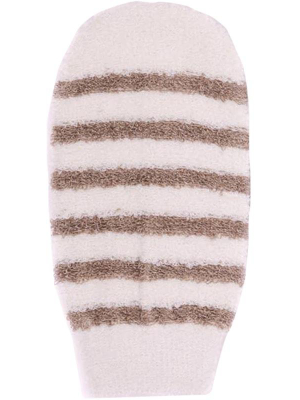 Striped Bath Mitt