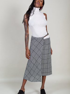 Sterling Plaid Wrap Skirt