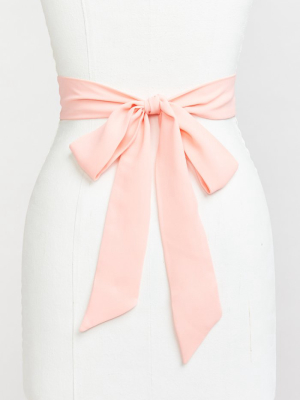 Bridesmaid Sash ~ Frosty Pink Crisp