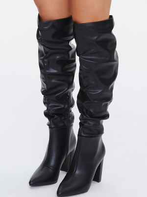 Slouchy Knee-high Boots