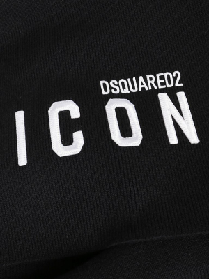 Dsquared2 Embroidered Icon Logo Knit Scarf