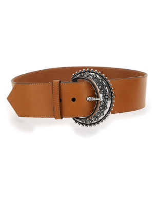 Etro Crescent Buckle Belt