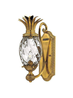 Plantation Sconce Burnished Brass