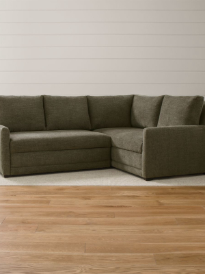 Reston 2-piece Right Arm Corner Trundle Sleeper Sectional Sofa