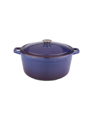 Berghoff Neo 5 Qt Cast Iron Oval Covered Casserole, Purple