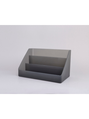 Plastic Desktop Organizer Large Dark Gray - Made By Design™