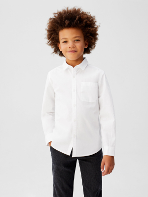 Chest-pocket Cotton Shirt