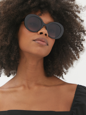 Agnes Oversized Oval Sunglasses