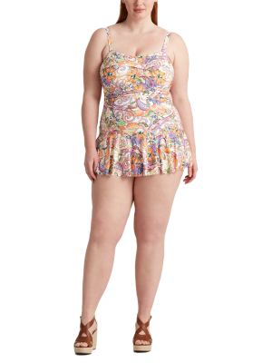 Paisley Skirted One-piece