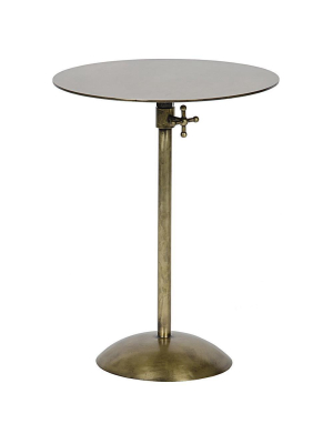 Noir Felix Brass Side Table