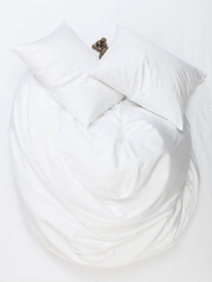 White Egyptian Cotton Sateen Bedding