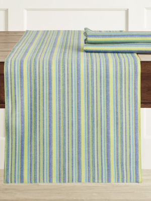 Schumacher Primavera Stripe Table Runner