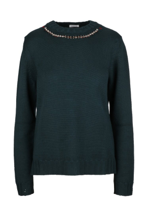 P.a.r.o.s.h. Stone Embellished Knit Sweater