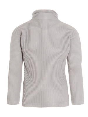 Homme Plissé Issey Miyake Roll-neck Ribbed Sweater