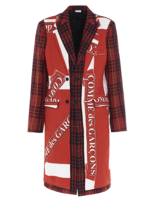 Comme Des Garçons Homme Plus Tartan Print Coat