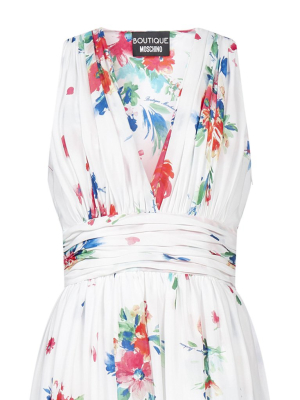 Boutique Moschino Floral Print Midi Dress