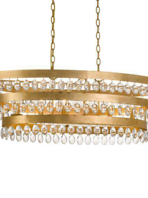 Perla 6 Light Linear Chandelier