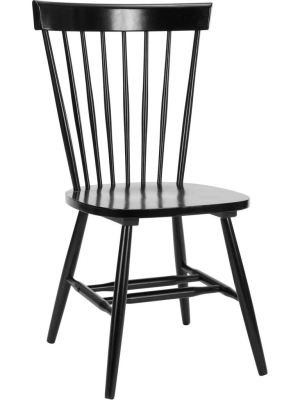 Paula Spindle Dining Chair Black (set Of 2)