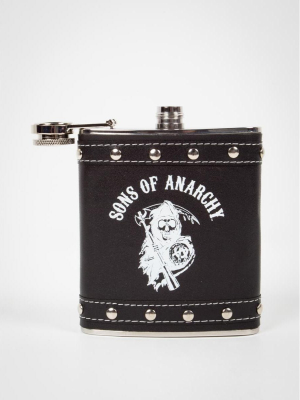 Just Funky Sons Of Anarchy Logo Studded Flask