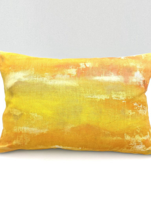 Hand-painted Rectangle Pillow