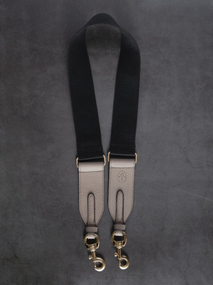 Webbing Strap - Black / Light Mud Gray