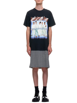 Distorted Gingham Vintage Boyband T-shirt (ep2-na-blk-backstreet-boys)