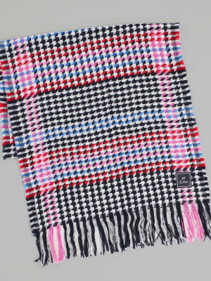 Multicolor Houndstooth Muffler