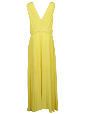 Pinko Classic Ruched Maxi Dress