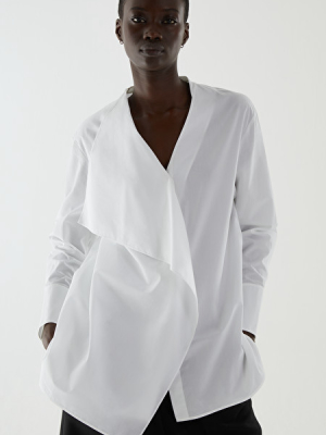 Cotton Draped Shirt