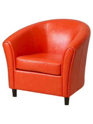 Napoli Club Chair Orange - Christopher Knight Home