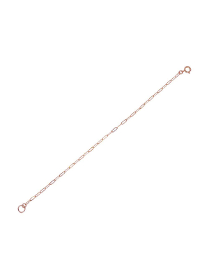 14k Rose Gold Filled Rectangular Chain Bracelet