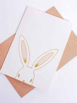 Bunny Foil Card