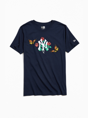 New Era Uo Exclusive Floral Ny Yankees Tee